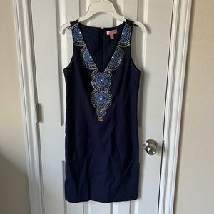 Lilly Pulitzer Beaded Neckline Dress